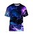 cheap Women&#039;s-Kids Boys T shirt Short Sleeve 3D Print Galaxy Purple Children Tops Active Fashion Daily Spring Summer Daily Outdoor Regular Fit 3-12 Years / Sports
