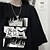 billige Cosplay til hverdagen-Gambling School Jabami Yumeko T-skjorte Anime Tegneserie Animé Harajuku Graphic Gate stil T-Trøye Til Par Herre Dame Voksne Varmstempling Fritid / hverdag