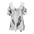 cheap Super Sale-Women&#039;s Summer Casual Lace V-neck Off-Shoulder T-shirt
