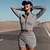 cheap Two Piece Sets-independent station amazon 2021 autumn foreign trade european and american women&#039;s new loose solid color long-sleeved sweater shorts suit