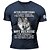 cheap Short Sleeve-Wolf V-Neck Mens 3D Shirt For Birthday | Blue Winter Cotton | Men&#039;S Unisex Tee Funny Shirts Slogan Graphic Prints Crew 3D Outdoor Street Short Sleeve Clothing