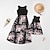 cheap New Arrivals-Family Look Dresses T shirt Tops Causal Floral Striped Letter Patchwork White Pink Yellow Maxi Short Sleeve Elegant Matching Outfits / Spring / Summer / Print