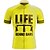 abordables Ropa de ciclismo-21Grams Hombre Maillot de Ciclismo Manga Corta Bicicleta Maillot Camiseta con 3 bolsillos traseros Transpirable Secado rápido Dispersor de humedad MTB Bicicleta Montaña Ciclismo Carretera Verde