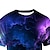 cheap Women&#039;s-Kids Boys T shirt Short Sleeve 3D Print Galaxy Purple Children Tops Active Fashion Daily Spring Summer Daily Outdoor Regular Fit 3-12 Years / Sports