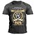 abordables T-Shirts-T shirt Tee Homme Graphic Lettre 3D effet Col Ras du Cou Manches Courtes Imprimer Standard Plein Air Décontractée du quotidien basique Mode Classique Polyester / Des sports / Eté