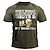 cheap T-Shirts-Men&#039;s T shirt Tee Graphic Beer 3D Print Crew Neck Street Casual Short Sleeve Print Tops Basic Fashion Classic Comfortable Army Green / Sports / Summer