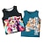 cheap Boys&#039; Tees &amp; Blouses-Kids Boys Tank Sleeveless Crewneck Tiger Animal Black Blue Children Tops Active Fashion Daily Spring Summer Daily Outdoor Regular Fit 3-12 Years / Sports