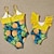 cheap New Arrivals-Mommy and Me Swimsuit Causal Leaf Pineapple Fruit Patchwork Yellow Sleeveless Vacation Matching Outfits / Summer / Print