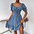 cheap Boho Dresses-Women&#039;s Short Mini Dress A Line Dress Swing Dress Black Blue Pink Brown Short Sleeve Ruffle Polka Dot V Neck Spring Summer Elegant 2022 S M L XL