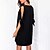 cheap Casual Dresses-Women&#039;s Short Mini Dress Shift Dress Black Half Sleeve Sequins Chiffon Cold Shoulder Color Block V Neck Spring Summer Work Sexy 2022 Loose S M L XL XXL 3XL