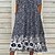 cheap Casual Dresses-Women&#039;s Midi Dress A Line Dress Navy Blue Half Sleeve Ruched Print Floral V Neck Spring Summer Basic Casual 2022 Loose S M L XL XXL 3XL