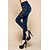 billige Graphic Chic-Dame Jeans Normal Bomullsblanding Blomst Blå Avslappet / Sportslig Medium Midje Ankel-lengde Avslappet Helg Sommer Vår &amp; Vinter