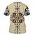 billige Cosplay til hverdagen-amerikansk indianer Amerikansk indianer T-skjorte Anime 3D Retro 3D Blandet Farge T-Trøye Til Herre Unisex Voksne 3D-utskrift