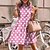 cheap Mini Dresses-Women&#039;s Casual Dress Swing Dress Mini Dress Black Blue Pink Floral Sleeveless Spring Summer Ruffle Crew Neck 2022 S M L XL XXL