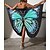 cheap Cover-Ups-Women&#039;s Swimwear Beach Towel Normal Swimsuit Butterfly High Waisted Black Padded Bathing Suits Vacation Sexy Sports / New