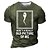 abordables Short Sleeve-Hombre Camiseta Camisetas gráficas Camisetas divertidas Cuello Barco Caricatura Letra Estampados Verde Trébol Negro Azul Piscina Gris Caqui Impresión 3D Manga Corta Estampado Exterior Calle Tops