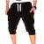 cheap Running &amp; Jogging Clothing-summer men gym workout shorts drawstring elastic bottom pants casual sweatpants capri joggers loose fit (gray, xxxl)