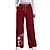 cheap Pants-Women&#039;s Casual / Sporty Athleisure Side Pockets Elastic Drawstring Design Print Culottes Wide Leg Chinos Sweatpants Full Length Pants Micro-elastic Casual Weekend Butterfly Mid Waist Comfort Loose