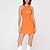 billige Minikjoler-Dame Minikjole Uformell kjole Kjole med A-linje Oransje Ermeløs Lapper Ren farge Crew-hals Vår Sommer Stilfull Elegant Fritid 2022 S M L XL