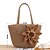 cheap Bags-Women&#039;s Sling Bags Polyester Linen Top Handle Bag Straw Bag Shoulder Bag Zipper Daily Outdoor Solid Color White Camel