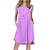 cheap Casual Dresses-Women&#039;s Shift Dress Swing Dress Mini Dress Black Blue Purple Pure Color Sleeveless Spring Summer Pocket Casual V Neck Loose Fit Weekend 2023 S M L XL XXL 3XL 4XL 5XL 6XL