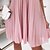 cheap Casual Dresses-Women&#039;s Short Mini Dress A Line Dress Pink Sleeveless Ruched Pure Color Crew Neck Spring Summer Elegant Casual 2022 M L XL XXL 3XL