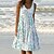 cheap Casual Dresses-Women&#039;s Midi Shift Sundress U Neck