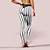 abordables Pantalons femme-Femme Collants Normal Polyester marinière Noir Casual Sport Taille médiale Cheville Yoga Fin de semaine Eté Printemps &amp; Automne