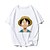 billige Cosplay til hverdagen-Inspirert av One Piece Monkey D. Luffy 100% Polyester T-skjorte Anime Harajuku Graphic Kawaii Animé T-Trøye Til Herre / Dame / Par