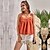 cheap Women&#039;s Tops-Women&#039;s Camisole Plain Holiday Weekend Sleeveless Camisole Tank Top Camis Square Neck Casual Streetwear Orange S