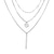 cheap Women&#039;s Jewelry-Chic &amp; Modern Women&#039;s 3 Layered Geometry Necklace