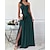 cheap Party Dresses-Elegant Women&#039;s Halter Maxi Dress for Formal Events