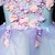 cheap Hoodies-Kids Little Girls&#039; Dress Floral Party A Line Dress Ruched Mesh Print Light Blue Asymmetrical Short Sleeve Princess Cute Dresses Spring Summer Regular Fit 3-12 Years