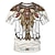 preiswerte Tägliche Cosplay Kostüme-Indianer Ureinwohner Amerikas T-Shirt-Ärmel Anime 3D Retro 3D Gemischte Farbe Für Herren Unisex Erwachsene Karneval 3D-Druck