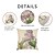 abordables Oreillers-5 pcs Housse de coussin Rustique Floral Zip Carré Traditionnel Classique / Salle de séjour