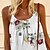 cheap Casual Dresses-Women&#039;s Short Mini Dress Shift Dress Strap Dress White Sleeveless Print Floral Spaghetti Strap Spring Summer Casual Vacation 2022 S M L XL XXL 3XL