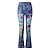 cheap Women&#039;s Pants-Women&#039;s Floral Grey Casual Flared Bootcut Pants