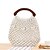 preiswerte Taschen-Damen Strohtasche Strandtasche Stroh Tasche mit oberem Griff Strohsack Einkauf Täglich Volltonfarbe Weiß Kamel