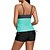 abordables Tankini-Mujer Bañadores Tankini 2 piezas Normal Traje de baño Color sólido Cintura alta Rosa Escote en V Acolchado Trajes de baño Vacaciones Sensual Deportes