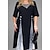 cheap Plus Size Dresses-Women&#039;s Plus Size Color Block A Line Dress Ruched Round Neck Short Sleeve Basic Casual Spring Summer Daily Weekend Midi Dress Dress