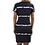 cheap Casual Dresses-Women&#039;s Knee Length Dress Sheath Dress Black Short Sleeve Lace up Print Paisley Crew Neck Spring Summer Casual Linen Loose S M L XL