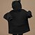 billige Hættetrøjer &amp; sweatshirts-kvinder søde frøøjne hættetrøjer langærmet overdimensioneret tunika top med stor forlomme sort s