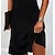 cheap Casual Dresses-Elegant Black Sheath Mini Dress for Women