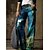 cheap Women&#039;s Pants-Women&#039;s High Waist Floral Faux Denim Trousers