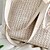 cheap Bags-Women&#039;s Straw Bag Beach Bag Straw Tote Zipper Daily Going out Solid Color Khaki Beige