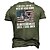 cheap T-Shirts-Men&#039;s Unisex T shirt Graphic Prints National Flag 3D Print Crew Neck Street Daily Short Sleeve Print Tops Casual Designer Big and Tall Sports Black Army Green Dark Gray / Summer