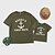 cheap New Arrivals-Dad and Son T shirt Tops Street Graphic Patterned Letter Print Green Blue Short Sleeve Casual Matching Outfits / Spring / Summer / Cotton
