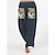 cheap Pants-Women&#039;s Fashion Side Pockets Print Chinos Ankle-Length Pants Inelastic Casual Weekend Flower / Floral Mid Waist Comfort Loose White Black Gray Wine Dark Blue S M L XL XXL