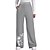 cheap Pants-Women&#039;s Casual / Sporty Athleisure Side Pockets Elastic Drawstring Design Print Culottes Wide Leg Chinos Sweatpants Full Length Pants Micro-elastic Casual Weekend Butterfly Mid Waist Comfort Loose