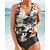 cheap Tankini-Women&#039;s Swimwear 2 Piece Normal Swimsuit Camo Army Green Padded Strap Bathing Suits Sports Vacation Sexy